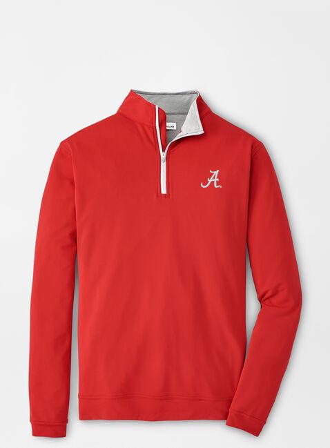 Peter Millar Solid Perth Quarter Zip- Crimson (Script A)