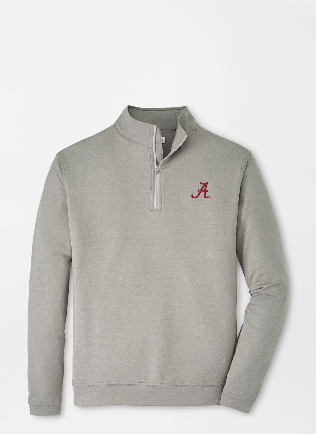 Peter Millar Solid Perth Quarter Zip- Gale Grey (Script A)