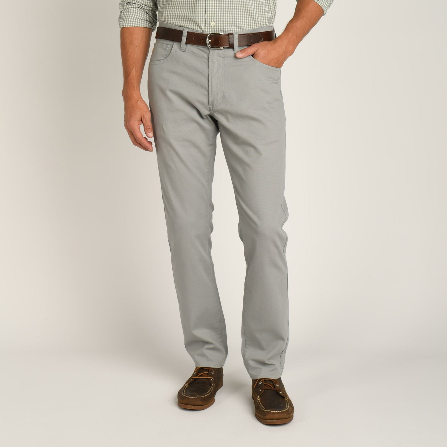 Duck Head Pinpoint Canvas 5-Pocket - Limestone Grey