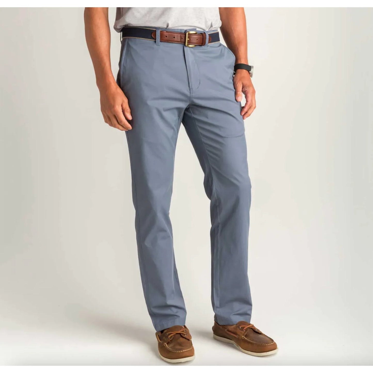 Duck Head Harbor Performance Chino - Slate Blue