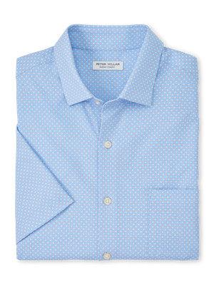 Peter Millar Shannon Poplin Short Sleeve Sport Shirt Maritime / S Peter Millar Shannon Poplin Short Sleeve Sport Shirt Maritime / S