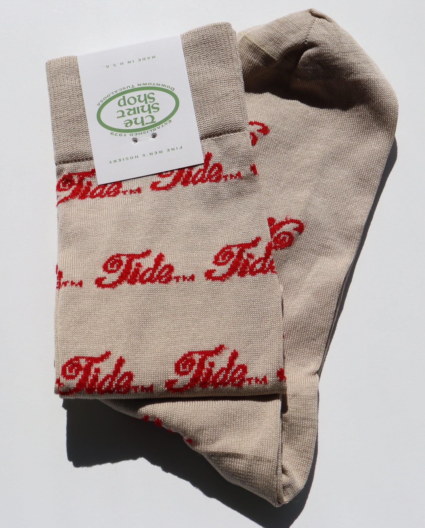 The Shirt Shop Game Day Socks - Tide Script (2 Colors)