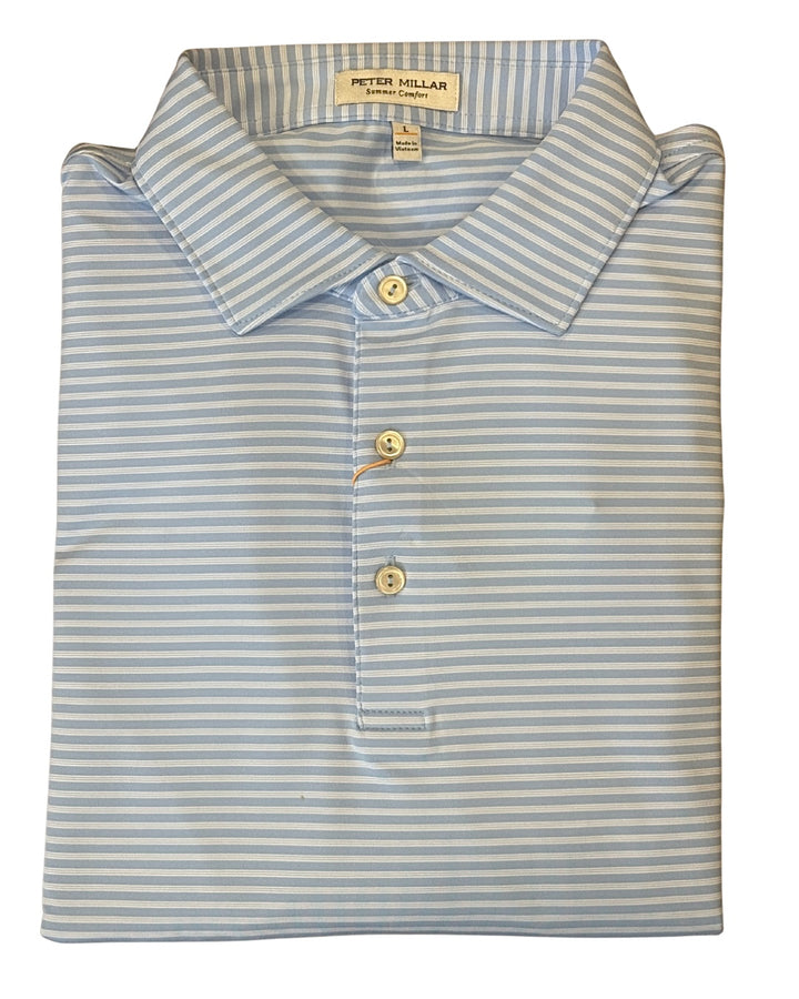 Peter Millar Tiebreaker Polo- Cottage Blue