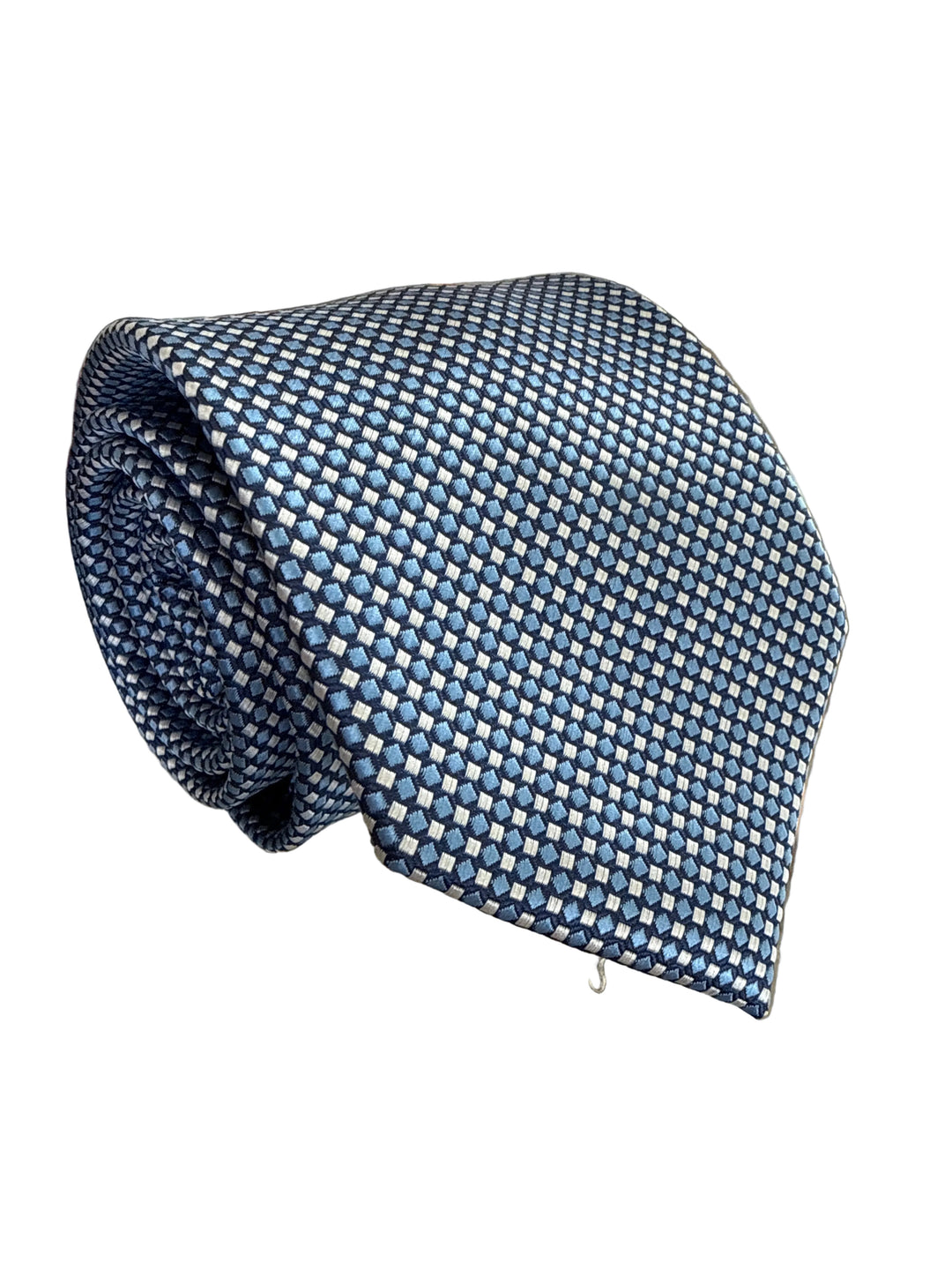 The Shirt Shop Tie- Blue/Navy/Silver Squares