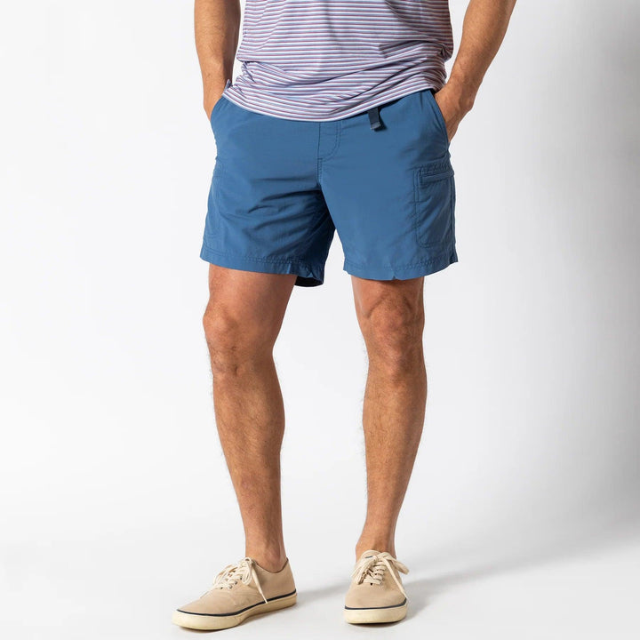 Duck Head 7" On The Fly Short - Shadow Blue
