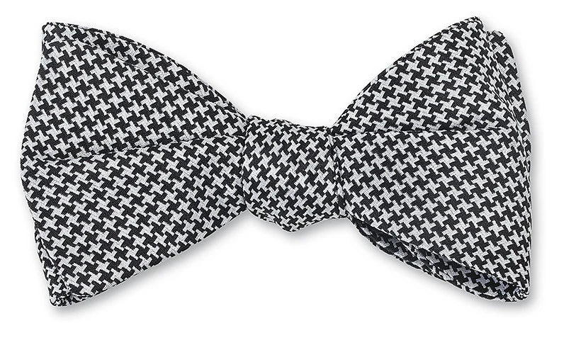 R. Hanauer Bow Tie - Black Small Houndstooth