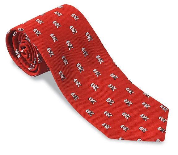 R. Hanauer Tie - Red Jolly Roger