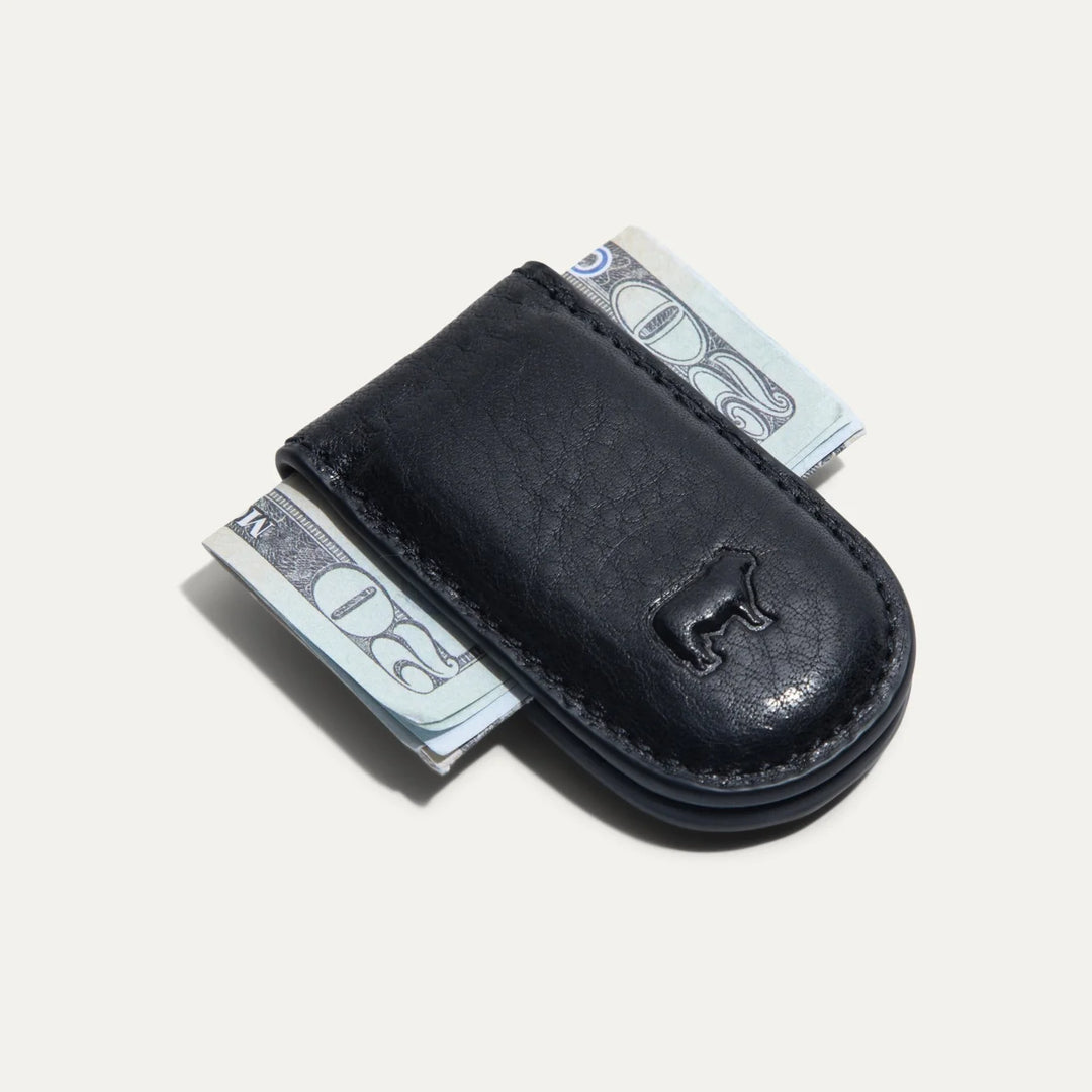 Will Leather Goods Classic Money Clip- Black