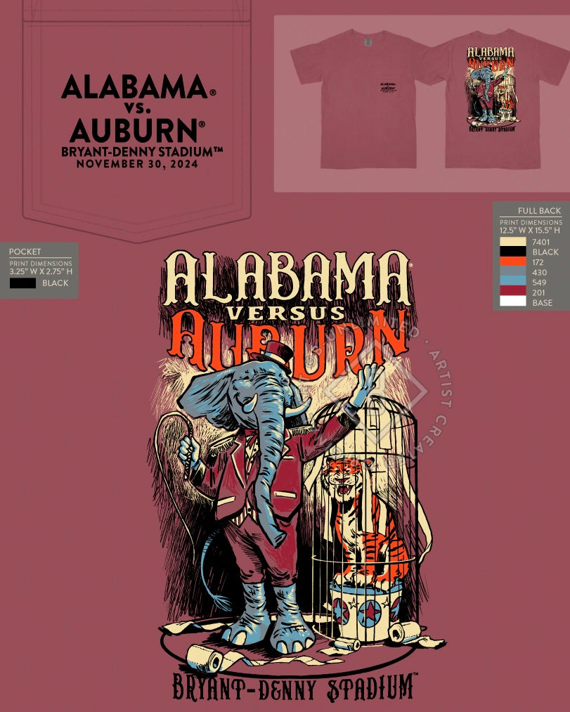 The Shirt Shop Alabama vs Auburn Gameday T-Shirt