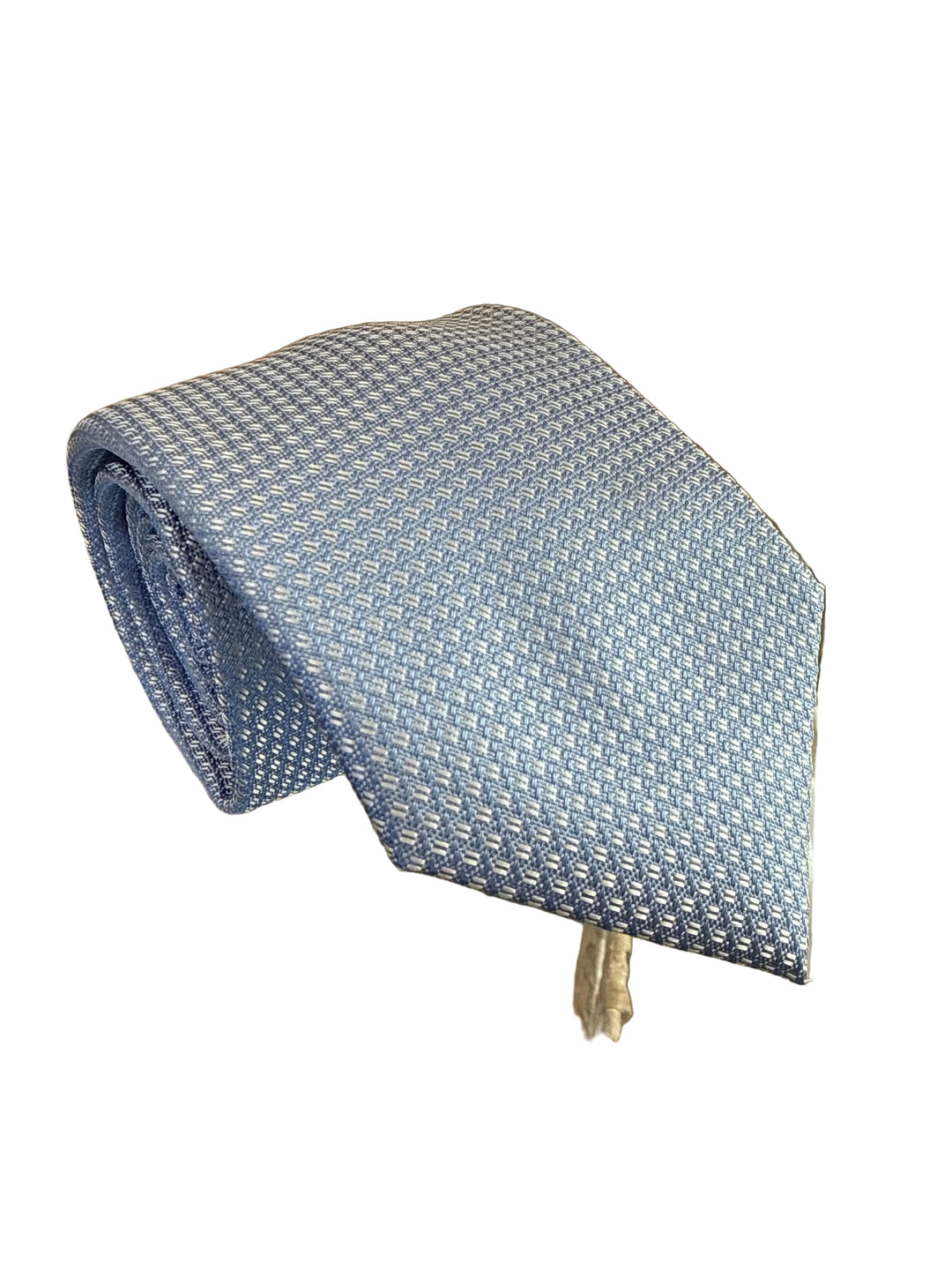 The Shirt Shop Tall Tie- Blue with White Stitch