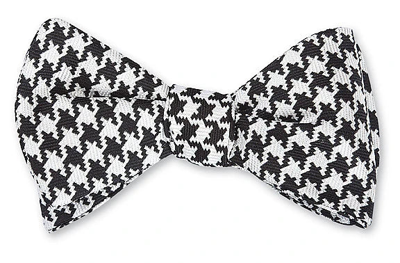 R. Hanauer Bow Tie - Black Houndstooth
