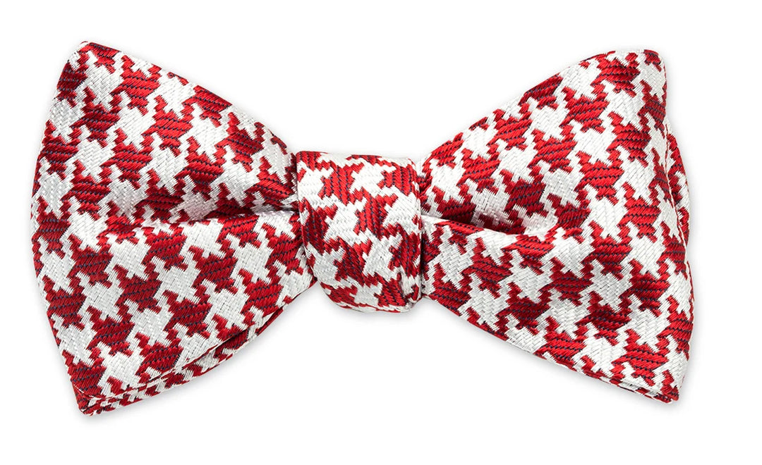 R. Hanauer Bow Tie - Red Houndstooth