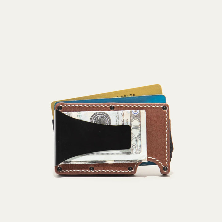 Will Leather Goods Mondrian Card Case - Cognac