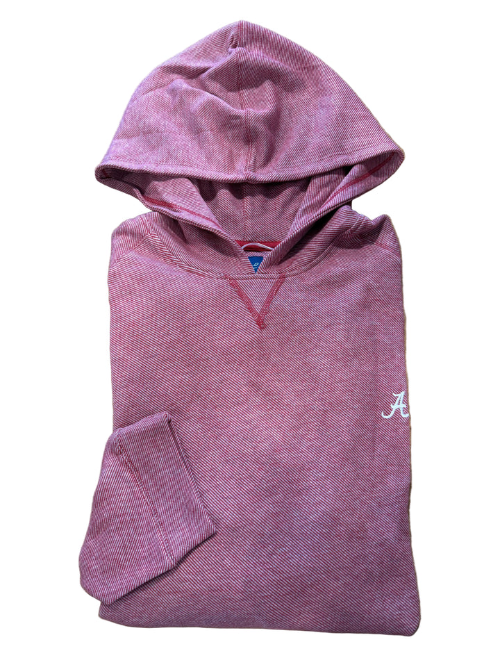 Johnnie-O Cotton Blend Crimson Hoodie (Script A)