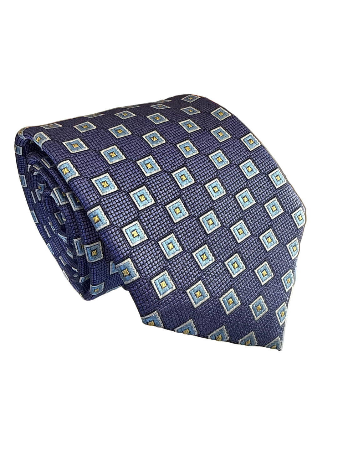 The Shirt Shop Tall Tie- Purple with Squares