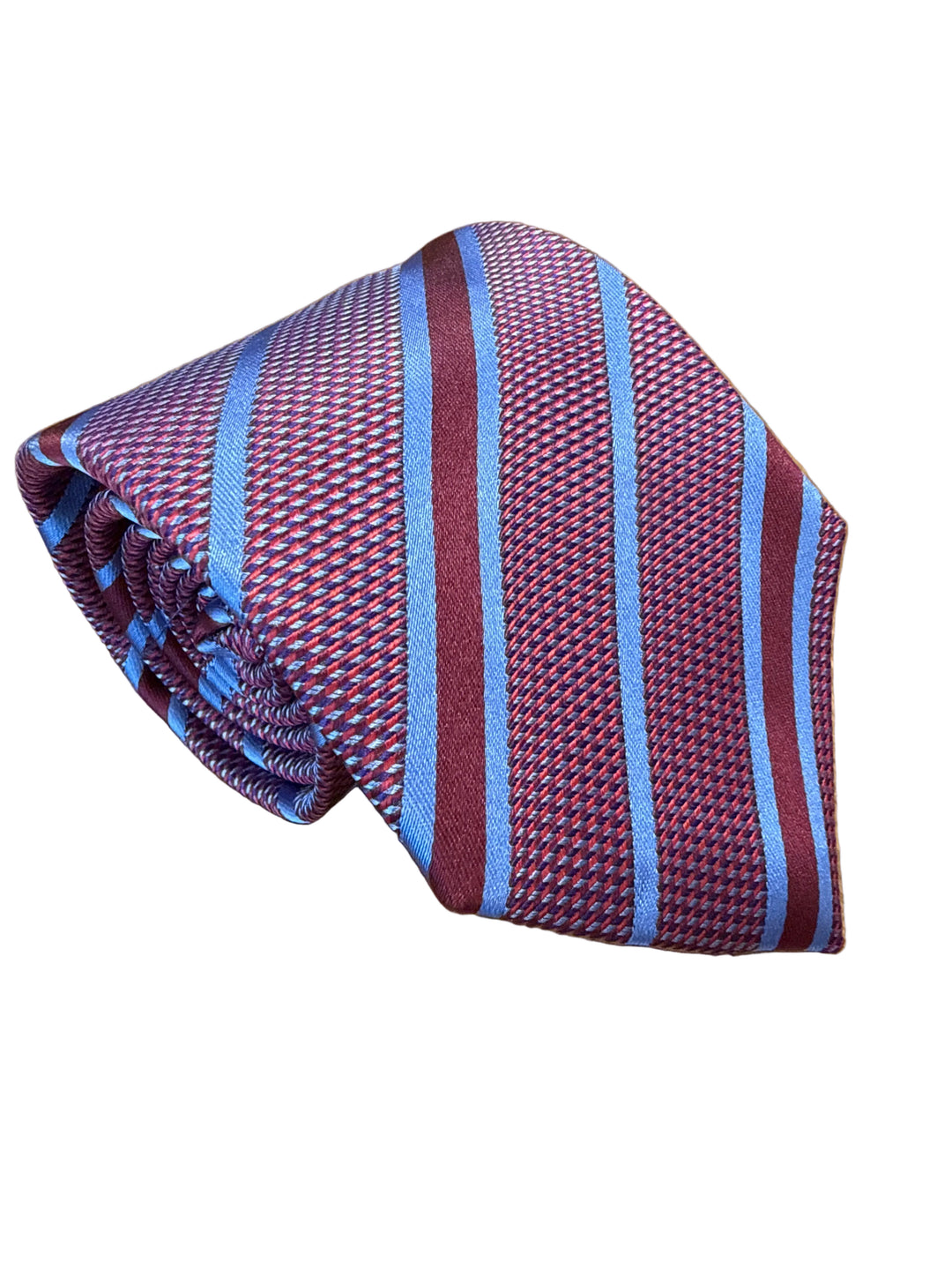David Donahue Tie- Red and Blue Stripe