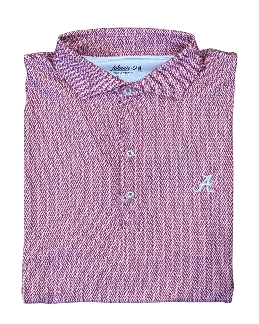 Johnnie-O Crosslink Polo- Crimson (Script "A")