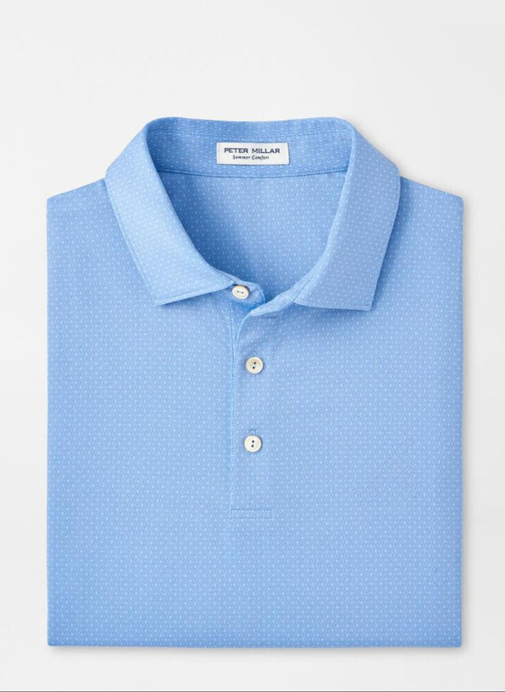 Peter Millar Tesseract Polo- Cottage Blue