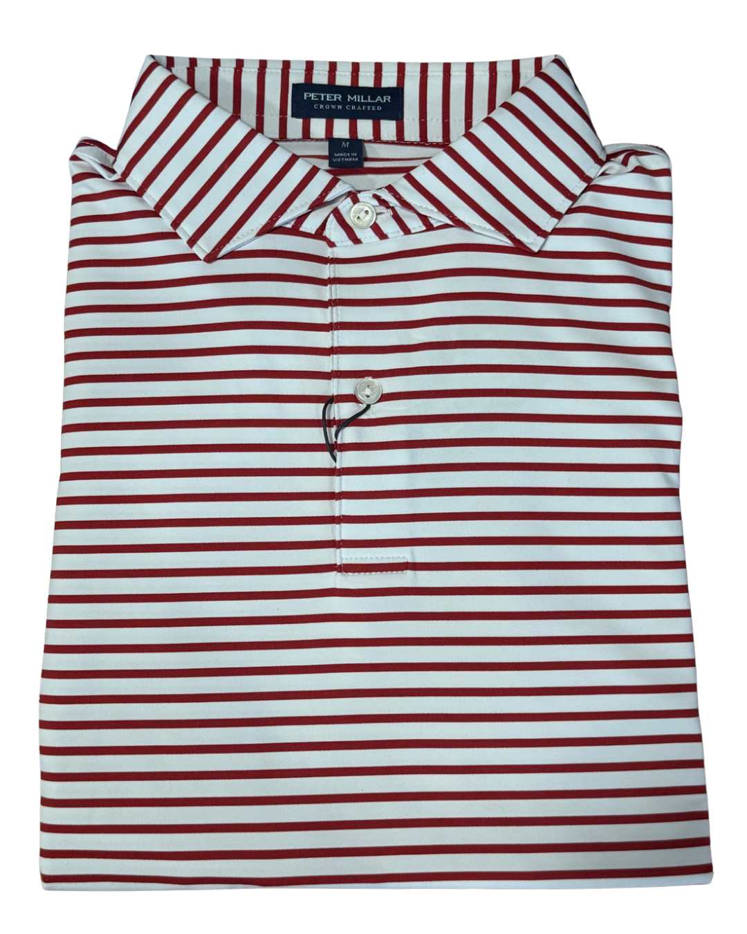 Peter Millar Crown Crafted Crimson & White Polo