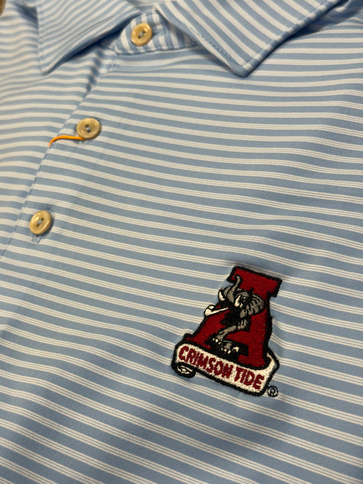 Peter Millar Tiebreaker Polo- Cottage Blue (Vault)