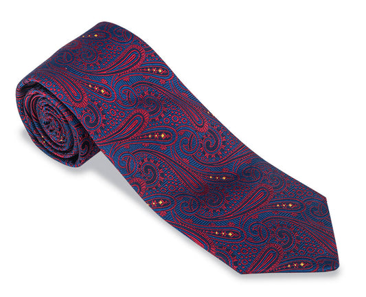 R. Hanauer Tie - French Blue Chastain Paisley