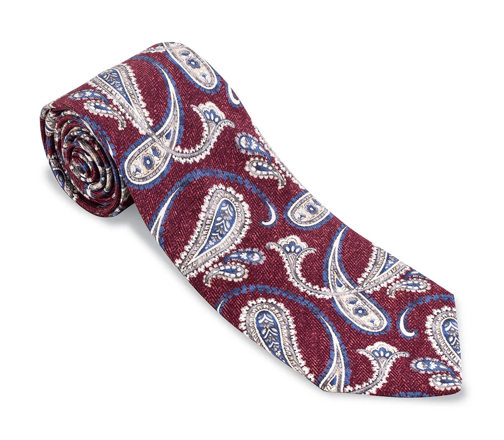 R. Hanauer Tie - Red Brendan Paisley