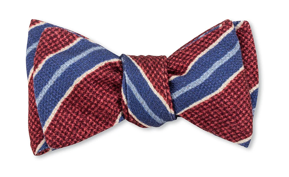 R. Hanauer Bow Tie - Red Brendan Stripes