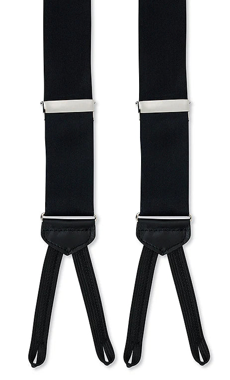 R. Hanauer - Black Satin Suspenders