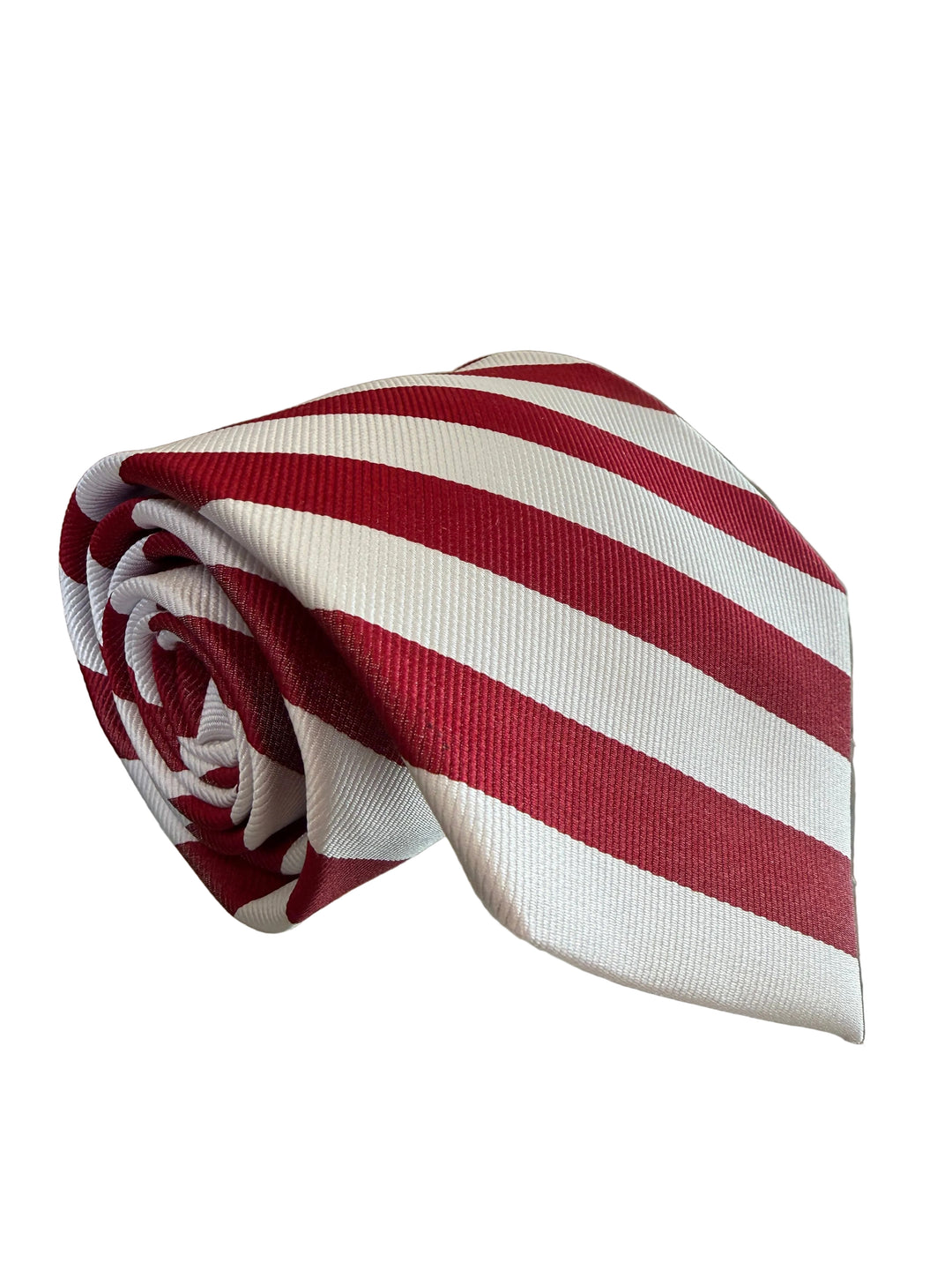 The Shirt Shop Tie- Red & White Stripe