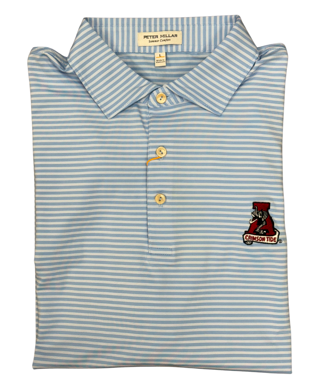 Peter Millar Tiebreaker Polo- Cottage Blue (Vault)