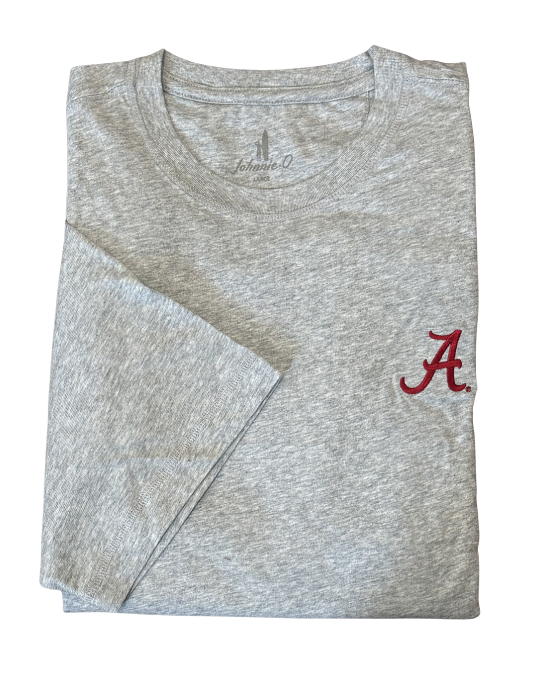 Johnnie-O Heathered Spencer T-Shirt- Grey (Script "A")
