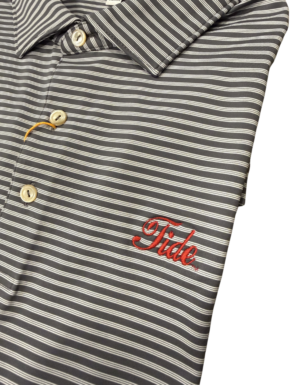Peter Millar Tiebreaker Polo- Iron (Tide Script)