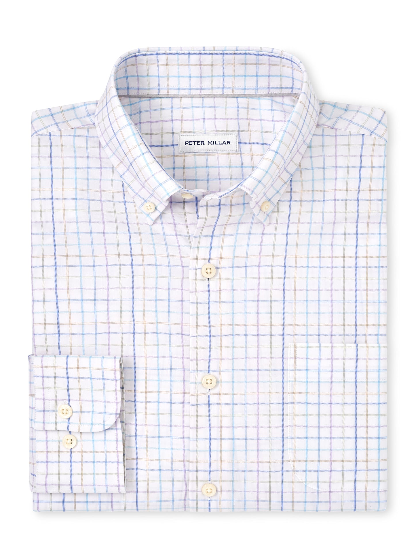 Peter Millar Patten Crown Lite Cotton-Stretch Sport Shirt - White