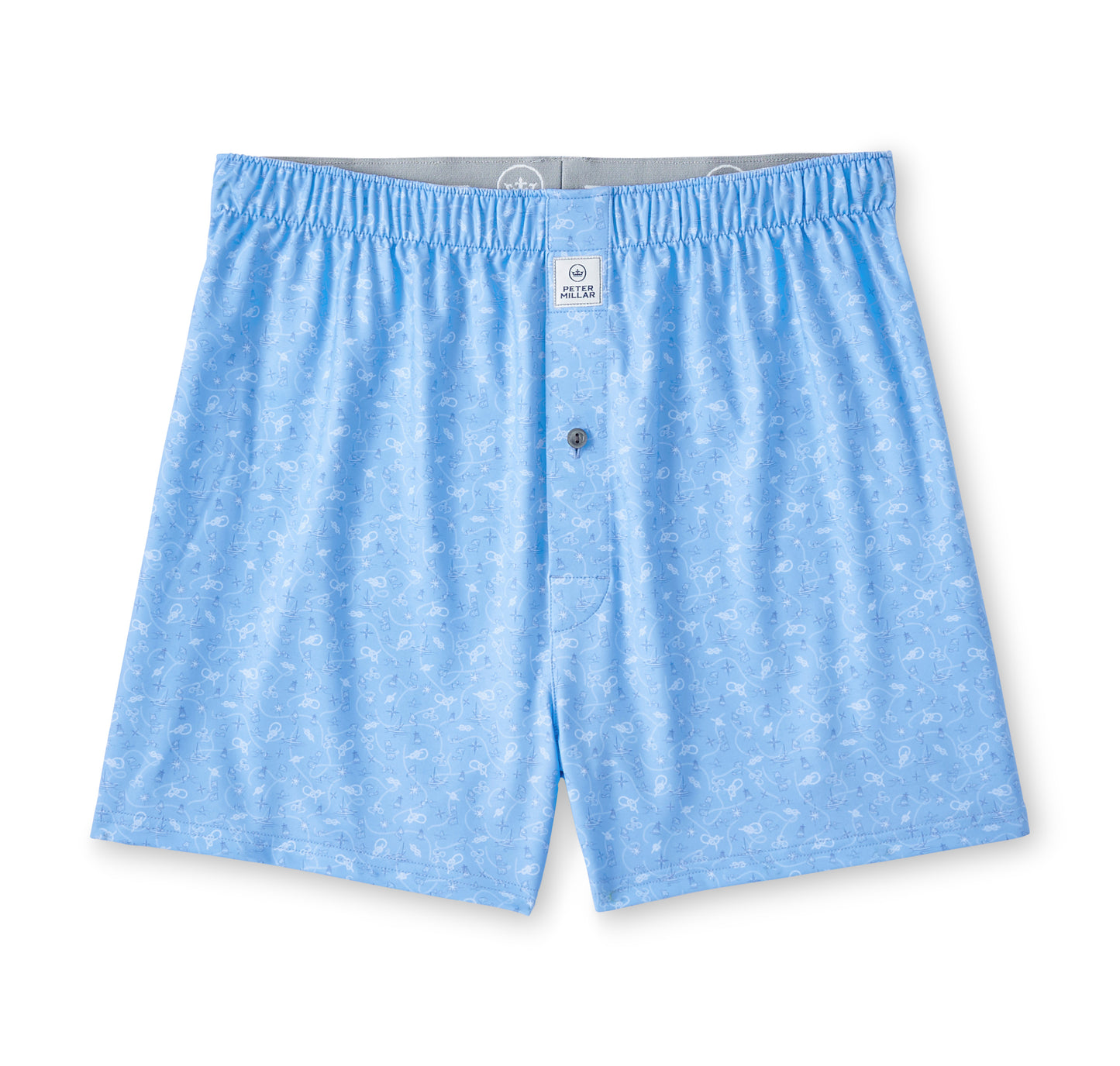 Peter Millar Show Me The Way Performance Boxer Short - Cottage Blue