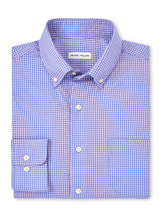 Peter Millar Winthrop Crown Lite Cotton-Stretch Sport Shirt - Maritime
