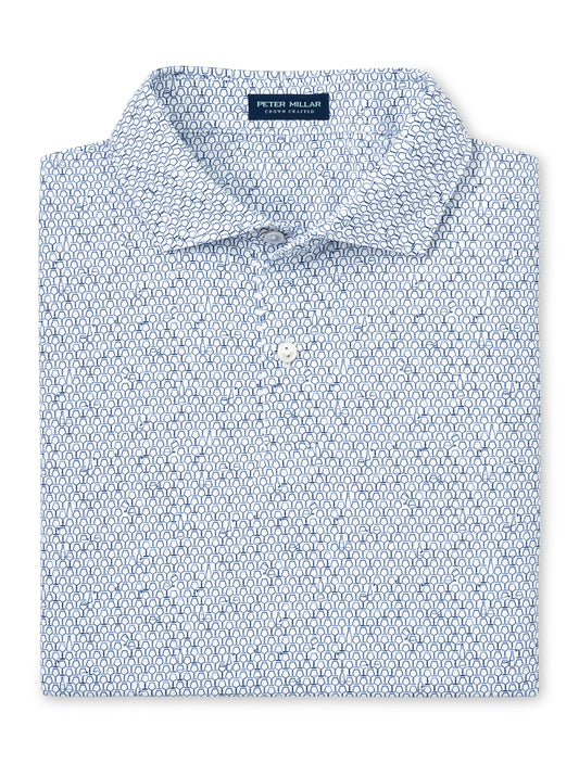 Peter Millar Staccato Performance Jersey Polo - White