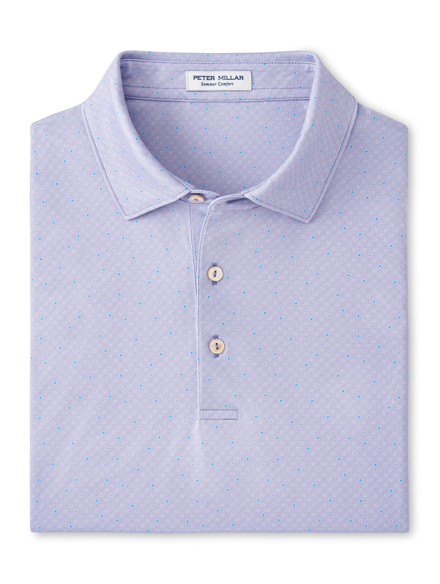 Peter Millar Soriano Performance Jersey Polo - Lavender Fog