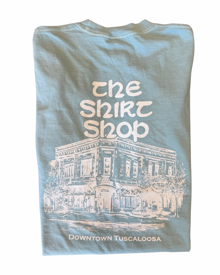 The Shirt Shop Short Sleeve T-Shirt- Building Logo