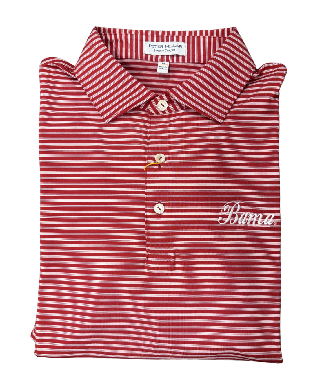 Peter Millar Tiebreaker Polo- Crimson (Bama Script)