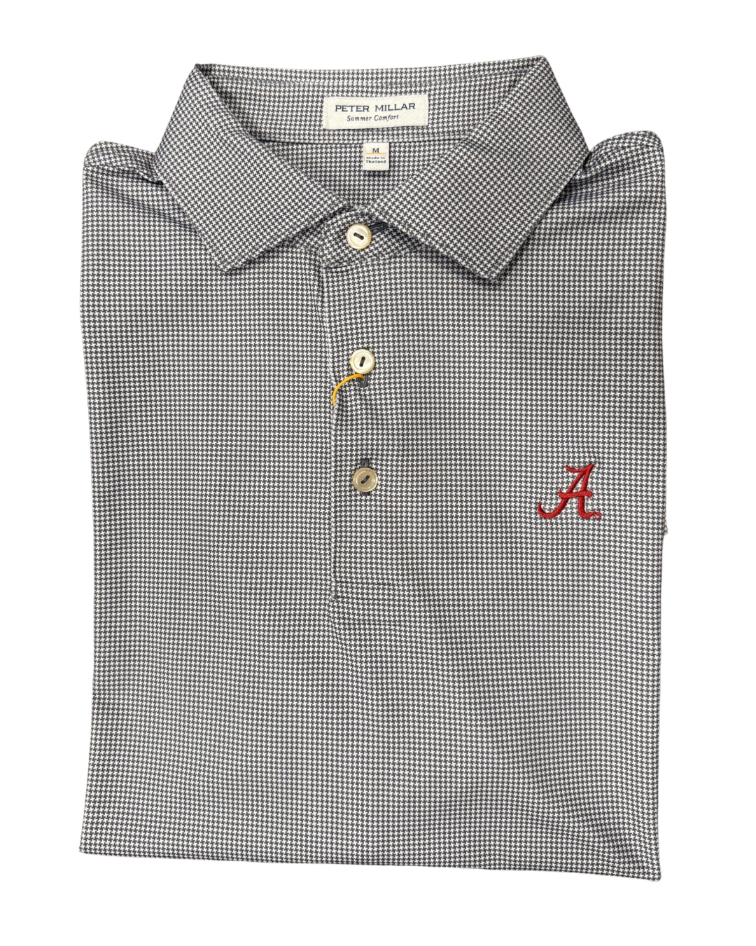 Peter Millar Border Polo- Iron (Script "A")