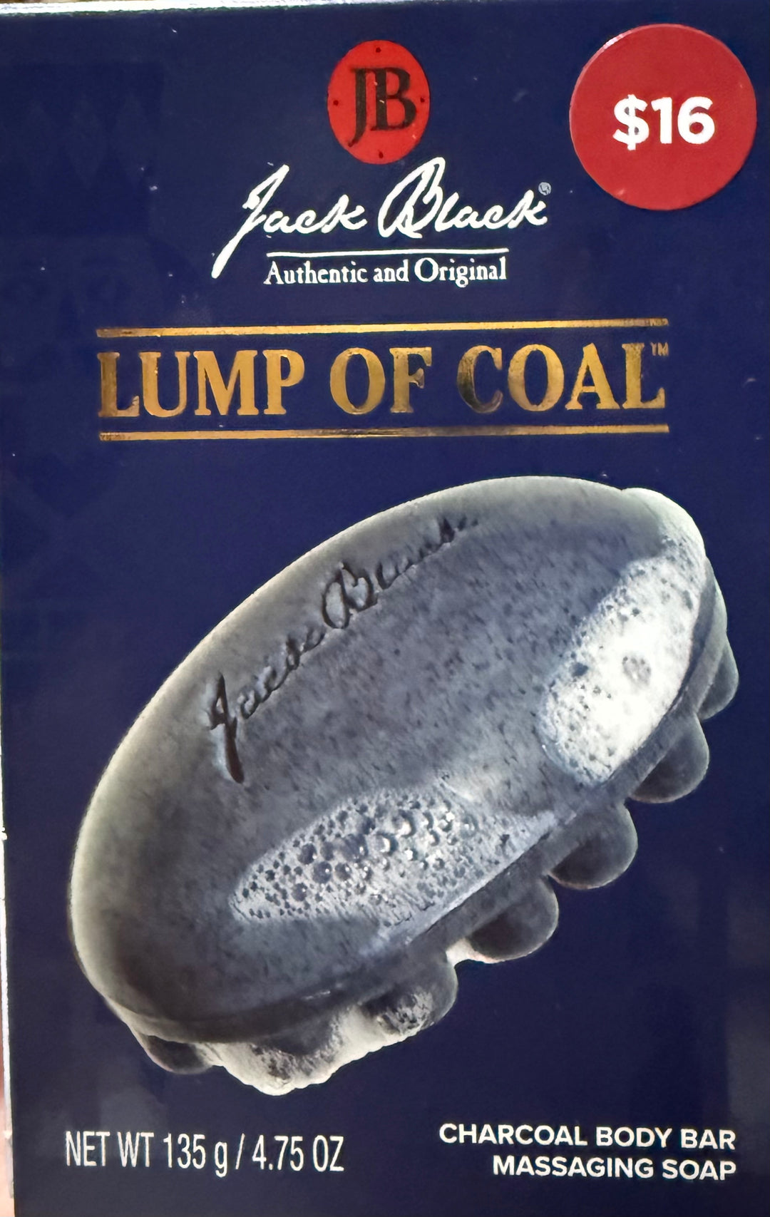 Jack Black Lump of Coal Charcoal Body Bar