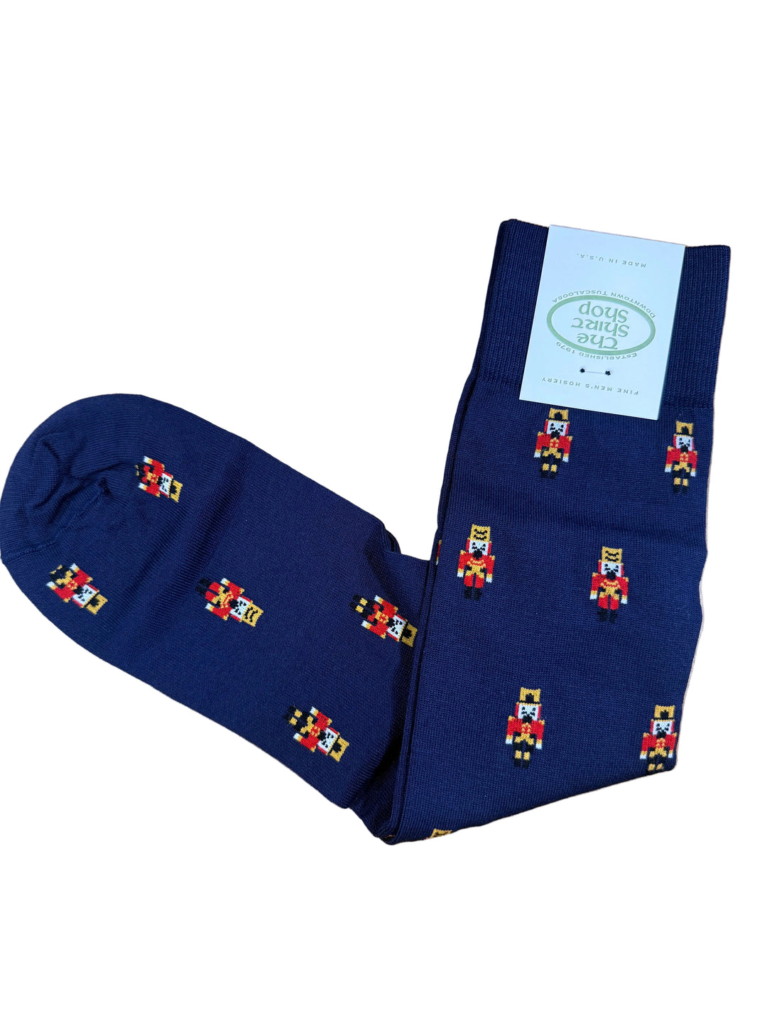 The Shirt Shop Socks- Navy with Nutcrackers