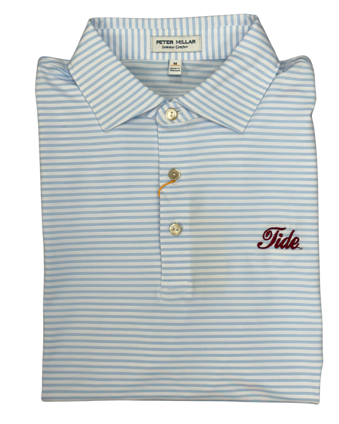 Peter Millar Tiebreaker Polo- White (Tide Script)