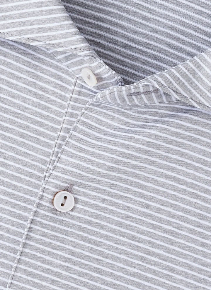Peter Millar Ballad Performance Jersey Polo- Gale Grey