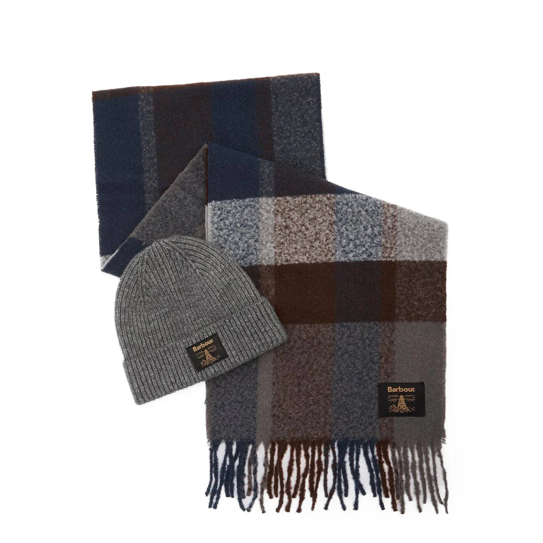 Barbour Beanie & Scarf Gift Set