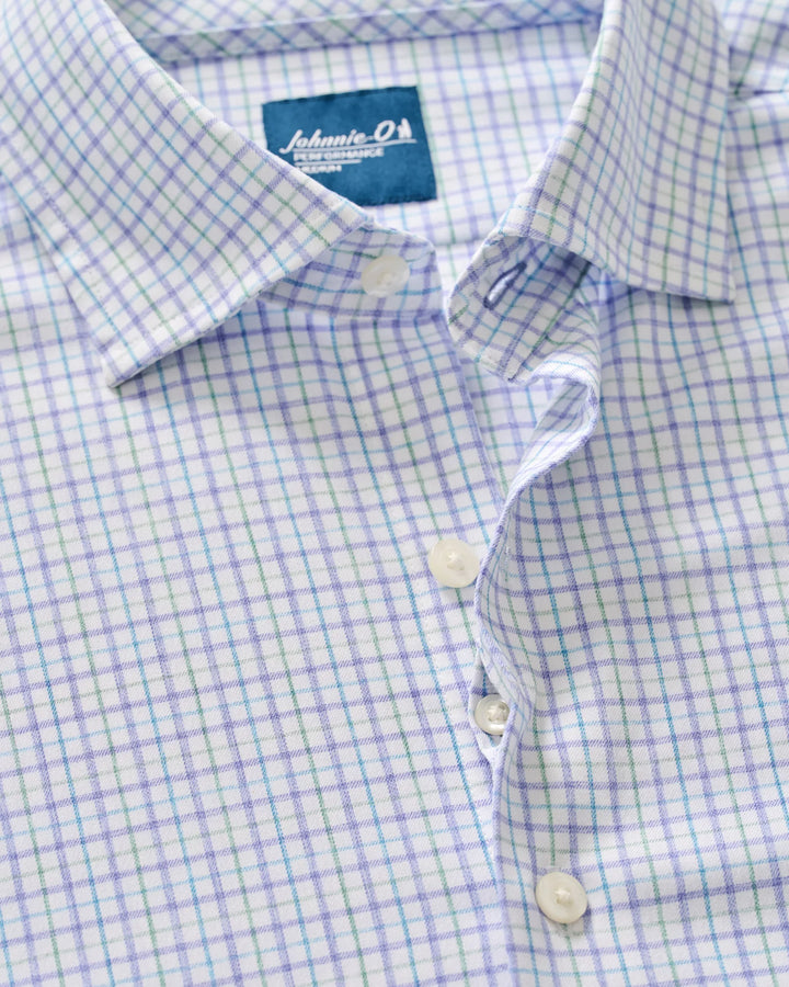 Johnnie-O Briney Performance Button Down- Thistle