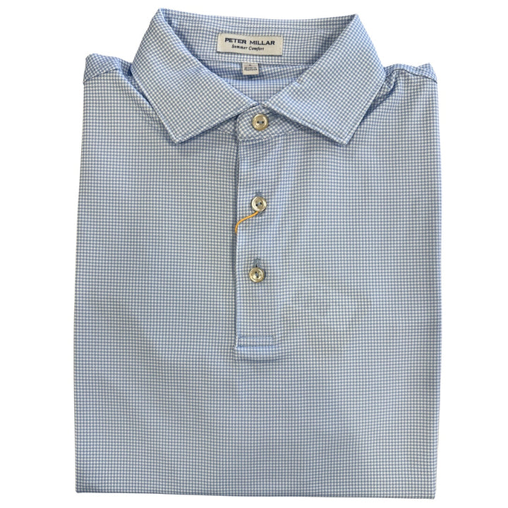 Peter Millar Border Polo- Cottage Blue