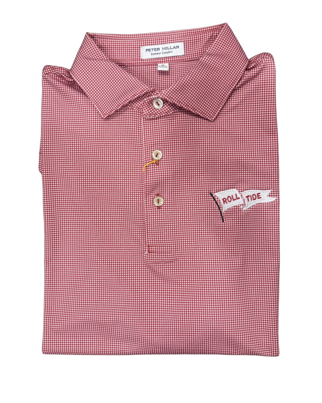 Peter Millar Border Polo- Crimson (Pennant Flag)