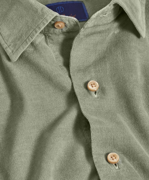 David Donahue Sage Corduroy Casual Button Down