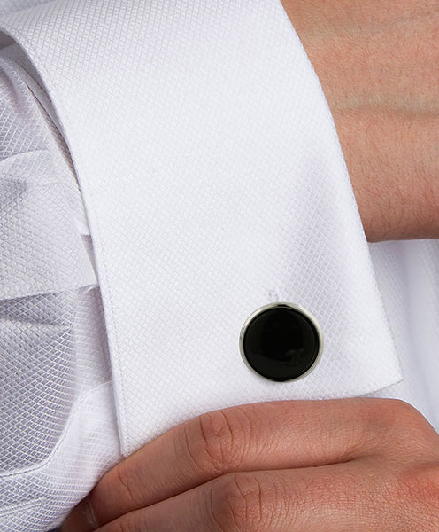 David Donahue Onyx Brass Cufflinks